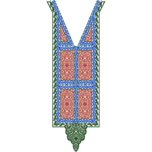 Neckline Embroidery Design