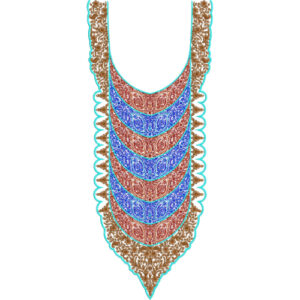 Neck Flower Embroidery Design