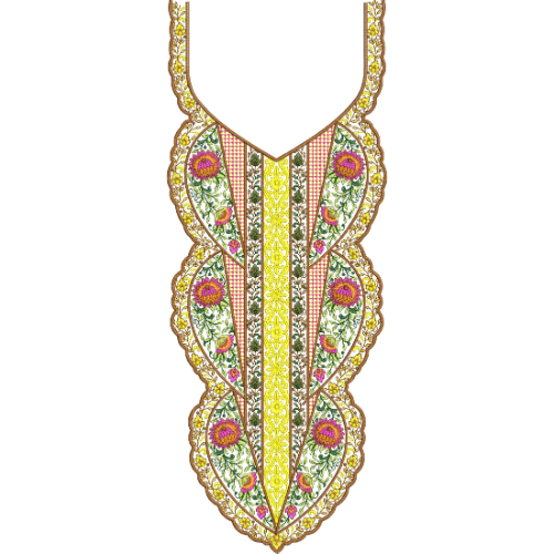 Simple Neck Embroidery Design
