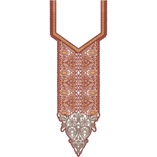 Unique Neck Embroidery Design
