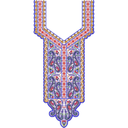 Neck Gala Embroidery Design