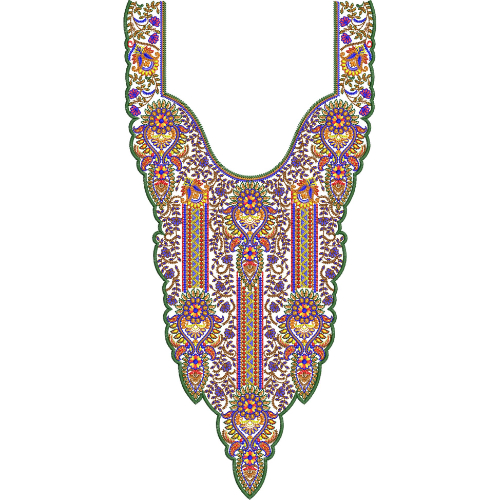 Neckline Embroidery Design