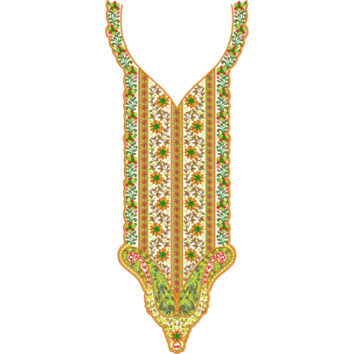 Simple Neck Embroidery Design