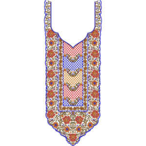 Unique Neck Embroidery Design