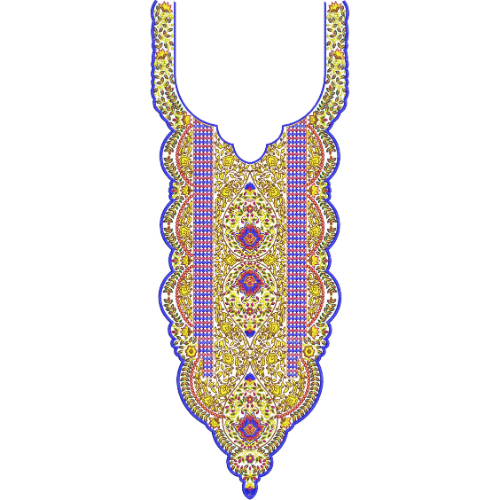 Neck Gala Embroidery Design