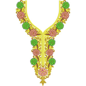 Neckline Embroidery Design