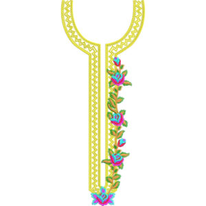 Unique Neck Embroidery Design