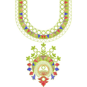 Neckline Embroidery Design