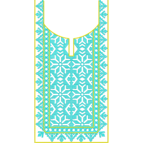 Neck Kurta Embroidery Design