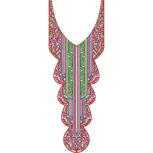 Simple Neck Embroidery Design