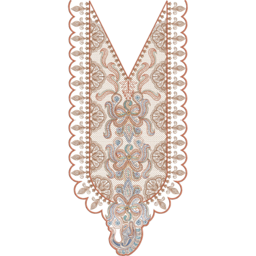 Neckline Embroidery Design