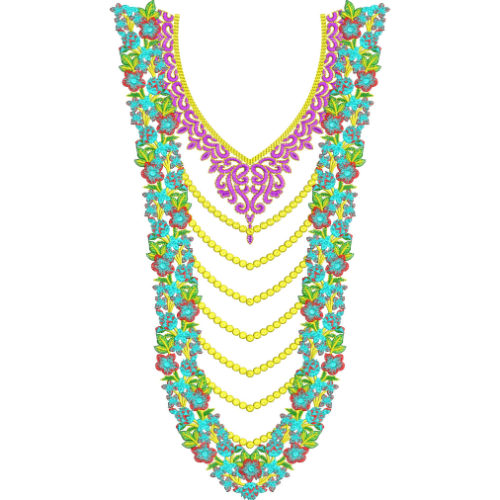 Beautiful Neck Embroidery Design