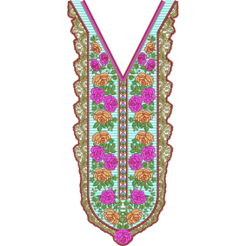 Simple Neck Embroidery Design