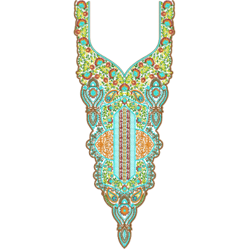 Neck Gala Embroidery Design