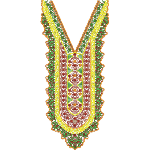 Beautiful Neck Embroidery Design