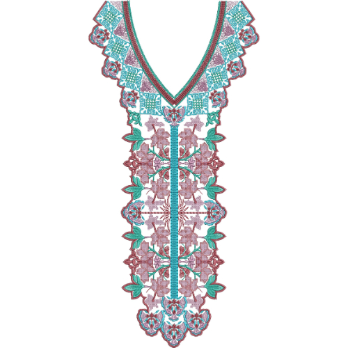 Neck Kurta Embroidery Design