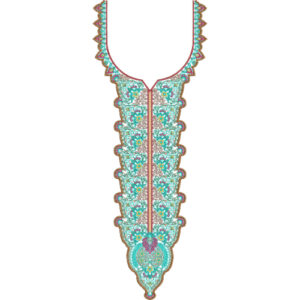 Unique Neck Embroidery Design