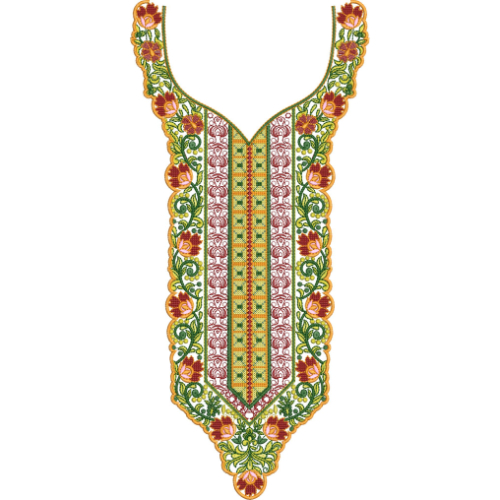 Neck Kurta Embroidery Design