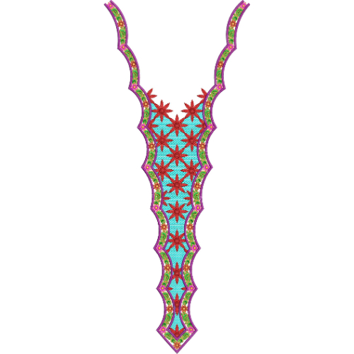 Beautiful Neck Embroidery Design