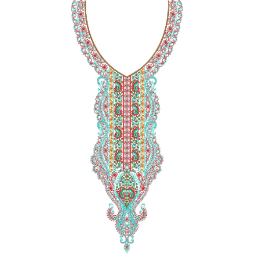 Neck Gala Embroidery Design