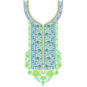 Unique Neck Embroidery Design