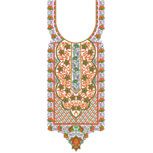 Neck Kurta Embroidery Design