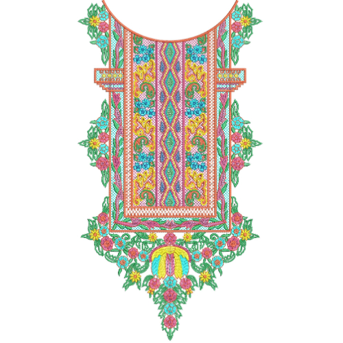 Neck Kurta Embroidery Design