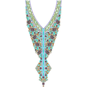 Unique Neck Embroidery Design