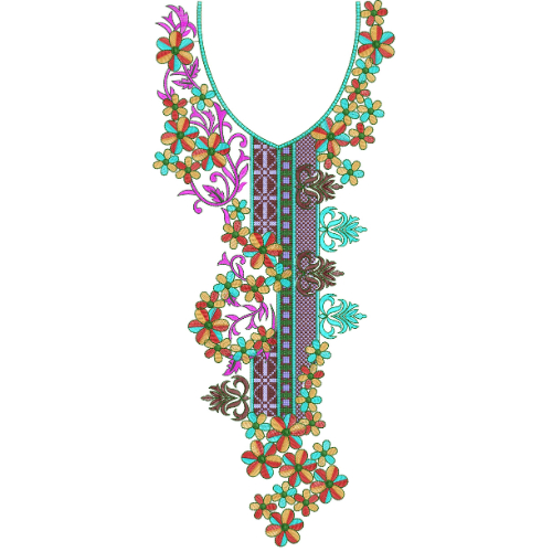 Neck Gala Embroidery Design