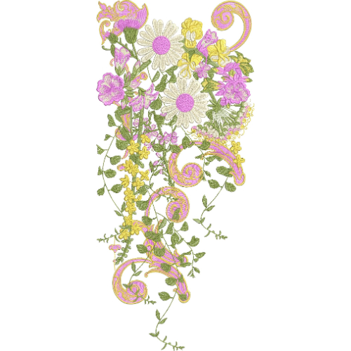 Neckline Embroidery Design