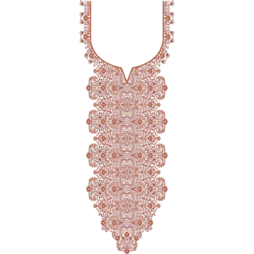 Unique Neck Embroidery Design
