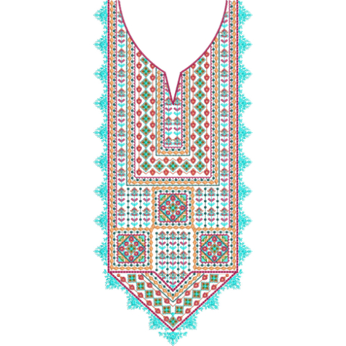 Neckline Embroidery Design