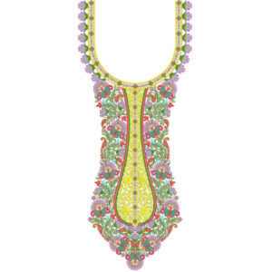 Unique Neck Embroidery Design