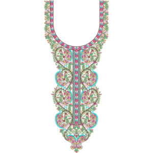 Neckline Embroidery Design