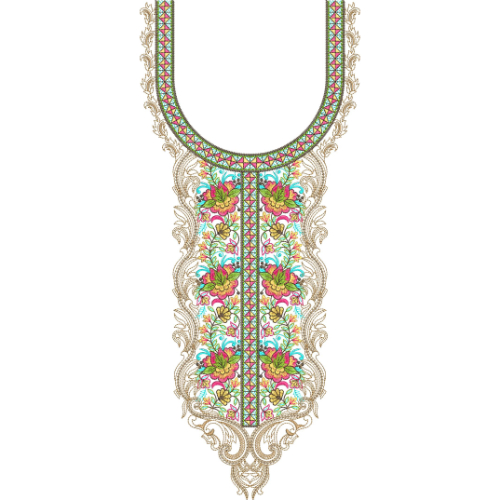 Neck Kurta Embroidery Design