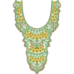Neckline Embroidery Design