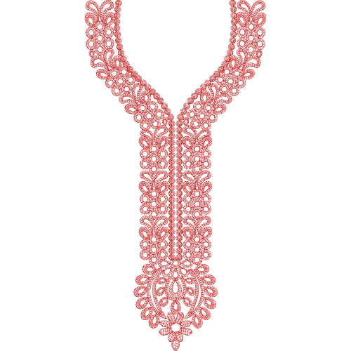 Unique Neck Embroidery Design