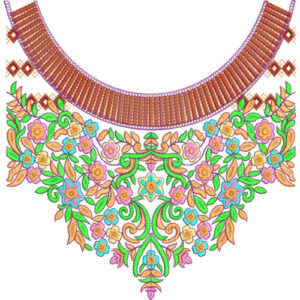 Neckline Embroidery Design