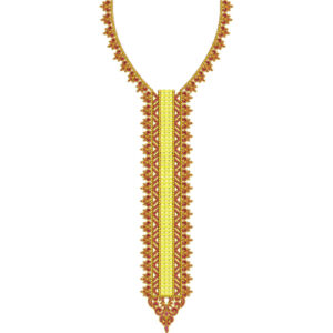 Neck Flower Embroidery Design