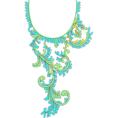 Neck Kurta Embroidery Design