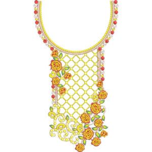 Beautiful Neck Embroidery Design