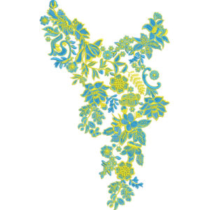 Unique Neck Embroidery Design