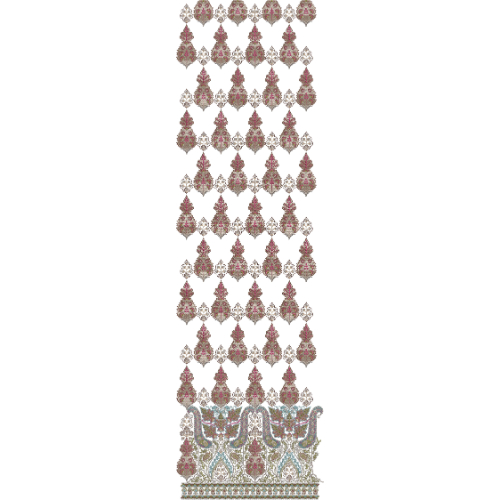 Simple Border Daman Embroidery Design