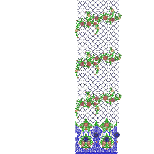 Best Border Daman Embroidery Design