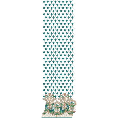 Unique Border Daman Embroidery Design
