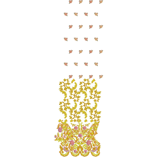 Beautiful Border Daman Embroidery Design