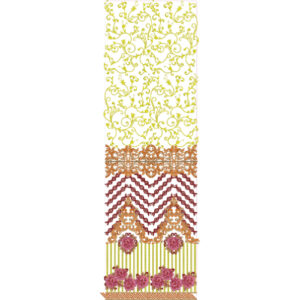 Beautiful Border Daman Embroidery Design