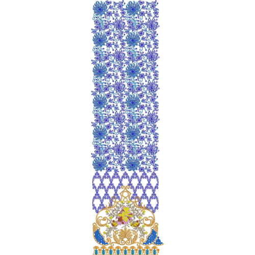 Border Daman Embroidery Design