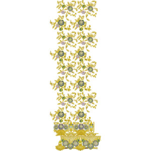 Beautiful Border Daman Embroidery Design
