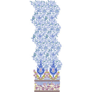 Unique Border Daman Embroidery Design